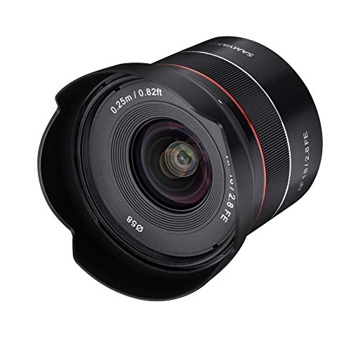 Samyang AF F2.8 - Lente de Gran Angular para Sony E Mount (18 mm)