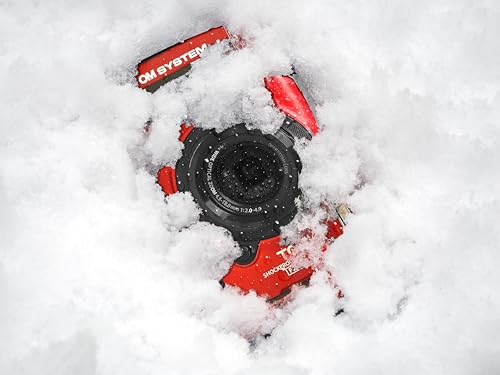 OM SYSTEM Cámara Tough TG-7, 12 MP, Resistente al Agua y a los Golpes, Modos de Disparo subacuático y Macro, vídeo 4K, Zoom Angular de 4X (sucesora de la Olympus TG-6), Rojo