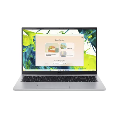 acer Aspire Go 15 AG15-72P, Ordenador Portátil 15.6" Full HD IPS (Intel Core 5 120U, 16 GB RAM, 512 GB SSD, Intel Graphics, Sin Sistema Operativo), Plata, Teclado QWERTY Español