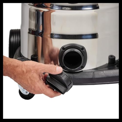 Einhell Aspirador en seco y húmedo TE-VC 2025 SACL (1200 W, clase de polvo L, para polvos con valores MAK >1 mg/m³, 25 L, limpieza de filtros, enchufe de aparatos, incl. varias boquillas y filtros)