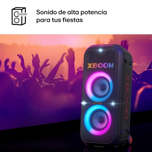 LG XBOOM La Bestia XL9T - Altavoz de Gran Potencia, Bluetooth, USB, Funciones DJ, Karaoke, Iluminación LED, Amplia Conectividad, 2 Altavoces, Negro
