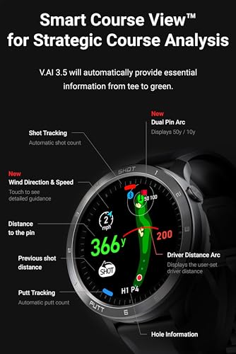 Voice Caddie T11 Reloj GPS DE Golf, Unisex-Adult, Negro, Talla ÚNICA