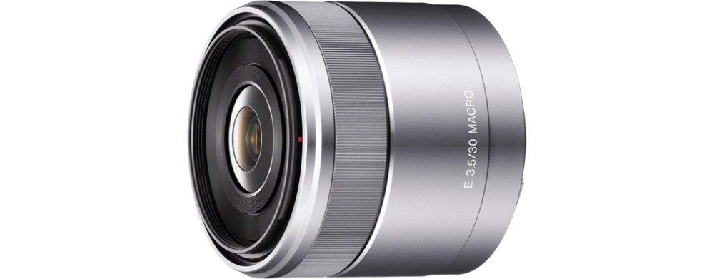 Sony SEL30M35, Objetivo para Sony, Tamaño de Filtro 49 mm, E 30 mm F3.5 Macro, Plata
