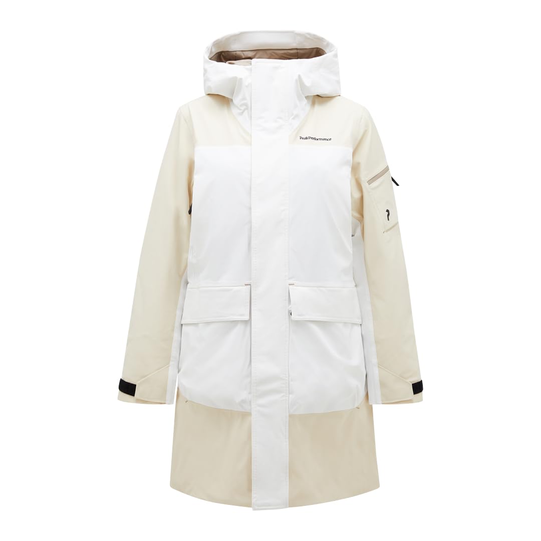 Peak Performance X Chaqueta de esquí, Sand Fog/OFFWHITE, Medium Hombres