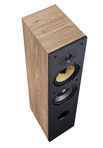 Davis Acoustics Ariane 5 Roble Claro (Light Oak) - Columna de 3 vías/3 Altavoces - Altavoz Vendido por Unidad