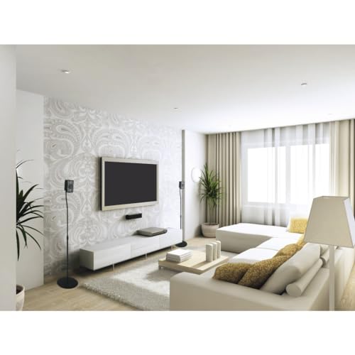 HAMA | Soporte de Altavoces de Pie Universal (2 Soportes, Soportes de Pie, Universal, Altura Desde los 75cm a 120cm,