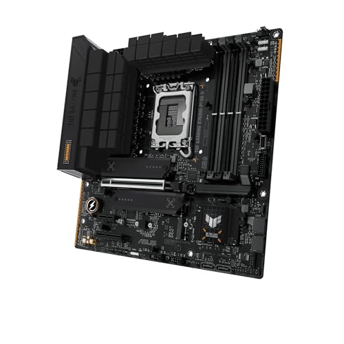ASUS TUF Gaming B760M-PLUS II - Placa Base Intel B760 LGA 1700 mATX (PCIe 5.0, M.2 4.0, DDR5, 2.5Gb Ethernet, DP, HDMI, SATA 6 Gbps, USB Tipo-C, Thunderbolt (USB4), Aura Sync)