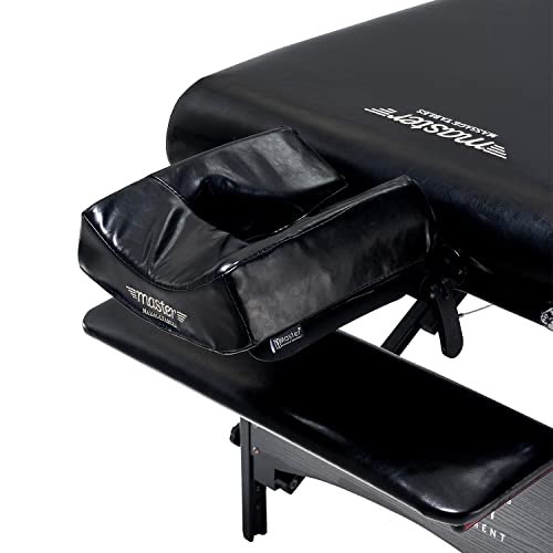 Master Massage ThermaTop - Camilla de Masaje para Galaxy Mobil (con Sistema de calefacción Integrado, Plegable, Banco de Masaje, Banco de Masaje, Patas de Madera, 76 cm), Color Negro