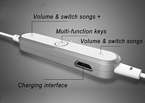 Auriculares Bluetooth Anillo para Google Pixel 3a Smartphone inalámbrico Control Remoto Sonido Manos Libres intraauriculares Universo (Blanco)