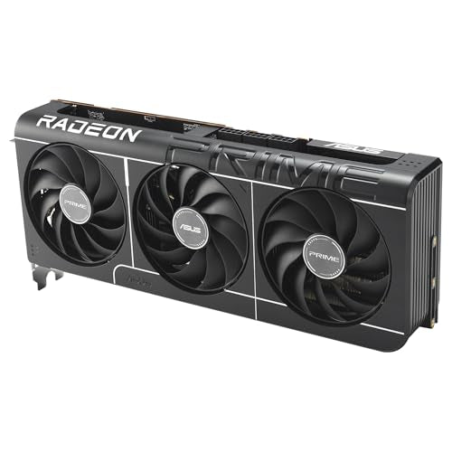 ASUS Prime Radeon RX 9070 XT OC Edition, Tarjeta gráfica (PCIe 5.0, HDMI/DP 2.1, diseño de 2,5 Ranuras, Ventiladores axial-Tech, rodamientos de Ventilador de Doble Bola, BIOS Doble, GPU Guard)