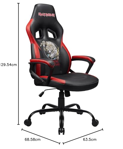 Subsonic Iron Maiden - Silla Gaming Original/Asiento de Oficina Tall L