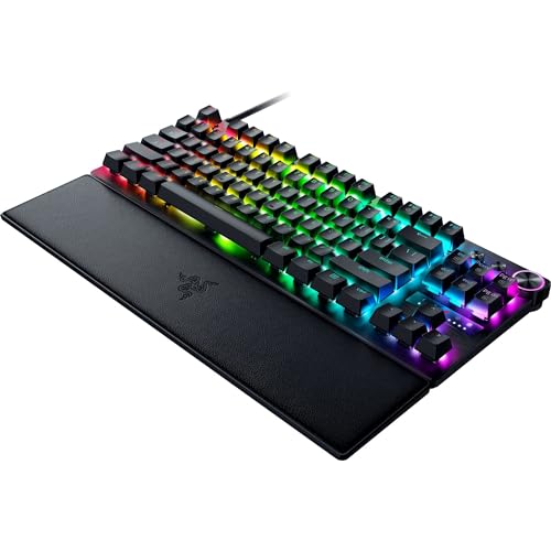 Razer Huntsman V3 Pro TKL - A Teclado óptico analógico para Esports (Modalità Attivazione Rapida, Dial Digital multifunción y Botones de Control específicos) US-Layout | Negro