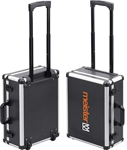 Meister 8973770 8973770-Maletín piezas, calidad, mango telescópico, maletín profesional lleno, ruedas, caja de herramientas, 238 Teile
