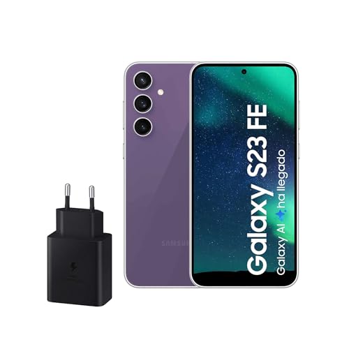 Samsung Galaxy S23 FE, 256 GB, Teléfono Móvil 5G con IA, Smartphone Android, Color Púrpura (Versión Española)