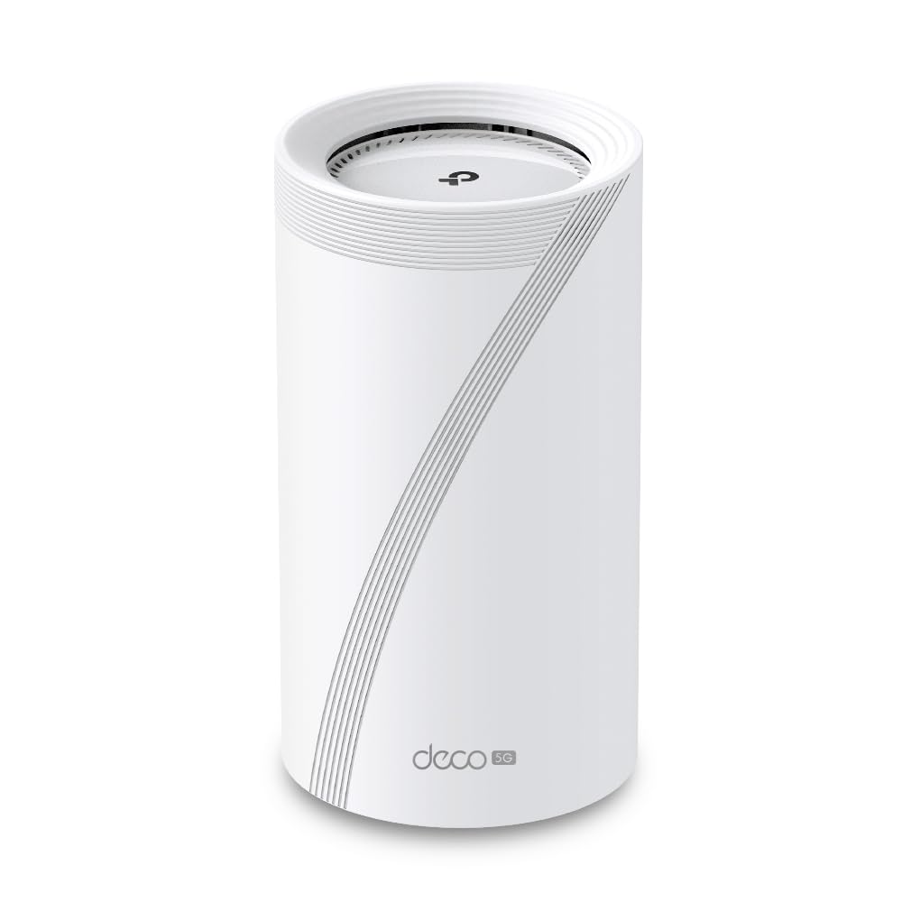 【2024 Nuevo】 TP-Link Deco BE65-5G (1 Paquete)|Sistema WiFi en Malla WiFi7 5G |BE9300 Tribanda, 5760 Mbps (6 GHz)|HomeShield|Operación multienlace|Plug and Play, Disfrute de la Red 5G