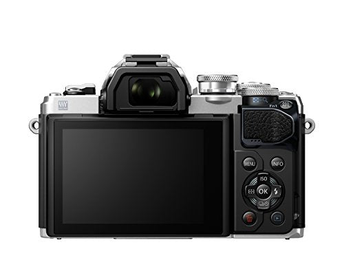 Olympus OM-D E-M10 Mark III Kit, Micro Four Thirds System Camera (16 MP, 5-Axis Image Stabilisation, Electronic Viewfinder) + M.Zuiko 14-42mm EZ Zoom Lens + M.Zuiko 40-150mm Tele Zoom, Silver/Black