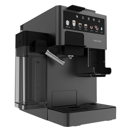 Cecotec Cafetera de Cápsula Freestyle Grind & Latte. 1400W, 20Bares, Multicápsulas, Café Grano 40g, Molinillo Cónico, 1.6L Depósito Agua, 300ml Leche, Thermoblock, Pantalla Táctil, Limpieza Automática