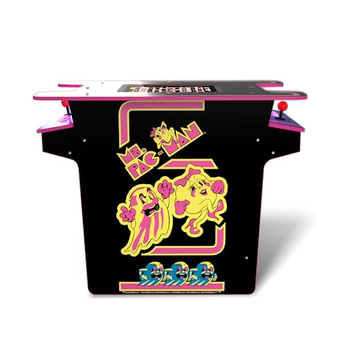 ARCADE 1 Up Ms. Pac-Man Head-to-Head Table Black