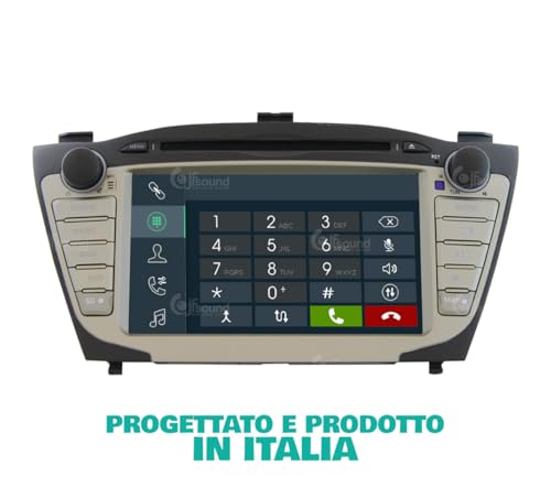 Radio de Coche para Hyundai IX35 con GPS, telecamera, ampli e LCD Grande di Serie Android GPS Bluetooth WiFi USB Dab+ Touchscreen 7" 8core Carplay AndroidAuto