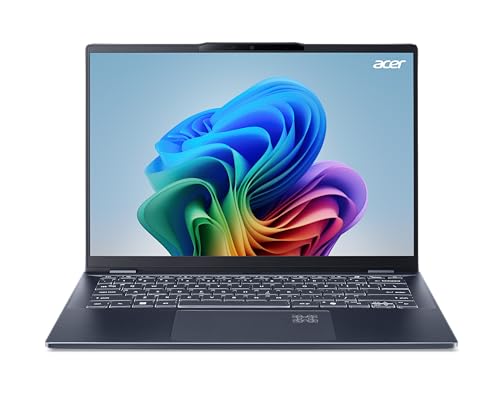 Acer Swift 14 AI SF14-51- Ordenador Portátil 14" WUXGA + OLED (Intel Core Ultra 7 258V, 32 GB RAM DDR5, 1024 GB SSD, Intel ARC Graphics, Windows 11 Home) Azul- Teclado QWERTY Español retroiluminado