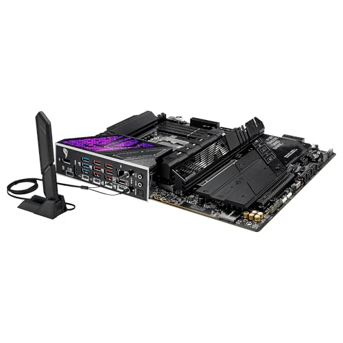 ASUS ROG Strix Z890-E Gaming WiFi - Placa Base ATX, 18+1+2+2 etapas de Potencia, DDR5, PCIe 5.0 Compatible con GPU de última generación, Siete Ranuras M.2, WiFi 7, AI Overclocking, AI Networking II