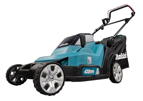 WDERNI Makita DLM432PT2 Akku-Rasenmäher 2x18V / 5,0 Ah, 2 Akkus + Doppelladegerät, 36 V, Gasolina