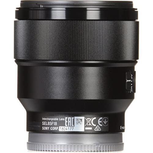 Sony SEL85F18 85mm F/1.8-22 Lente de cámara Fija de teleobjetivo Medio, Color Negro