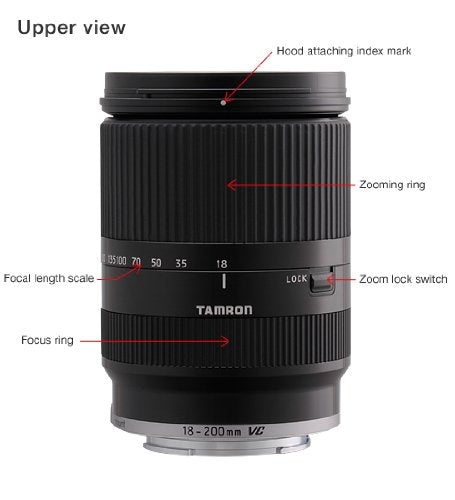 Tamron AF 18-200 mm F/3,5-6.3 - Objetivo para Sony/Minolta (distancia focal 18-200mm, apertura f/3.5-6,3, estabilizador óptico, macro, diámetro: 62mm) negro