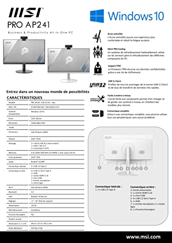 MSI All in One AP241 11M-242EU G6405 4GB 128GB 24"