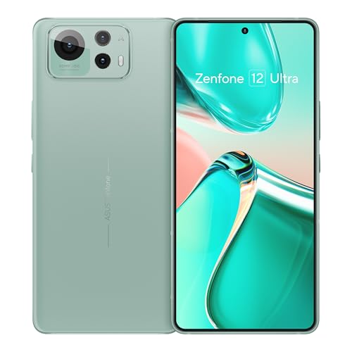 ASUS Zenfone 12 Ultra, Oficial UE, Verde Salvia, 16GB de RAM, 512GB de Memoria, Snapdragon 8 Gen Elite, 6.78" AMOLED 144Hz, 50MP cámara con Gimbal