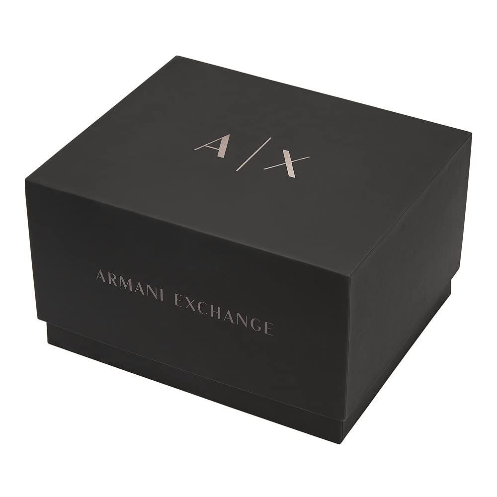 Armani Exchange Orologio da Donna, Movimento al quarzo a tre lancette e cassa da 40 mm con cinturino in Silicone, Conjunto Negro