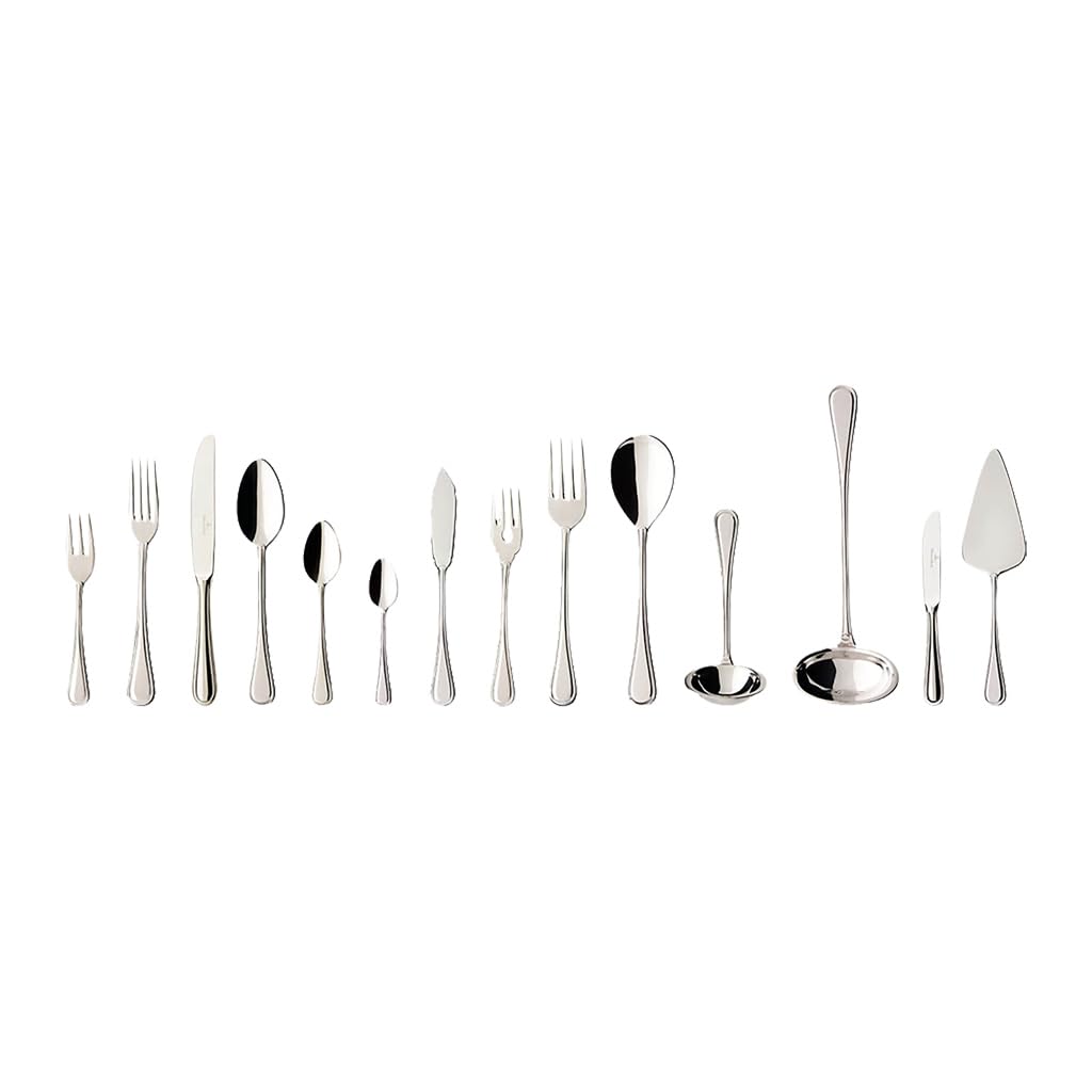 Villeroy & Boch Neufaden Merlemont Cubertería para hasta 12 personas, 113 piezas, Acero inoxidable