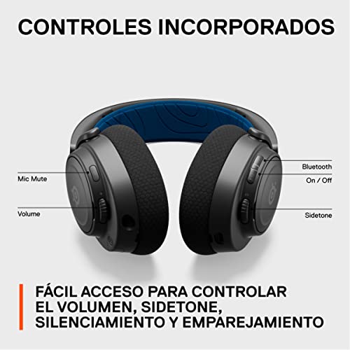 SteelSeries Arctis Nova 7P Wireless - Cascos PS5 Inalámbricos - Controladores magnéticos de neodimio - 2,4GHz + Bluetooth - 38h de batería- Micro ClearCast Gen2 IA - PS5, PC, VR, móvil