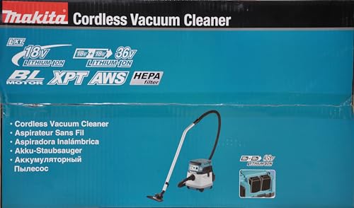 Makita Aspirador BL 18Vx2 LXT 15L AWS HEPA DVC157LZX3