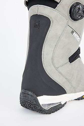 Nitro Chase Dual Boa, All Mountain Freeride Freestyle Premium Boot Snowboot Barco de Snowboard, Hombres, Gris, MP 33.0 // EU 49 1/3 // US 15