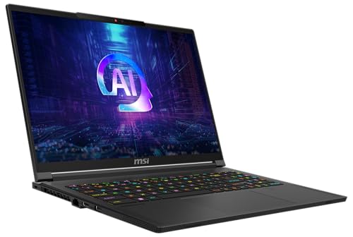MSI Stealth A16 AI A3XVGG-203-16" UHD 120Hz Display, AMD Ryzen AI 9 HX 370, 32GB LPDDR5X RAM, 2TB SSD, NVIDIA RTX