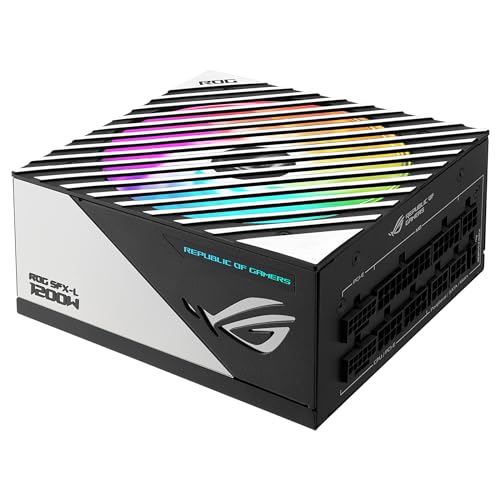 ASUS ROG Loki SFX-L 1200W Titanium - Fuente de alimentación Totalmente Modular, 80+ Titanium, Ventilador ARGB PWM de 120 mm, Aura Sync, Compatible con ATX 3.0, Compatible con PCIe 5.0