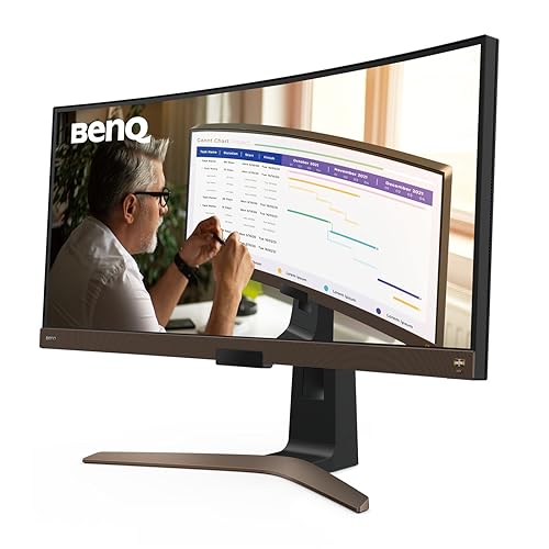 BenQ EW3880R Monitor Curvo | 38 pulgadas IPS UltraWide QHD+ HDR USB-C 60W | Compatible para MacBook Pro M1