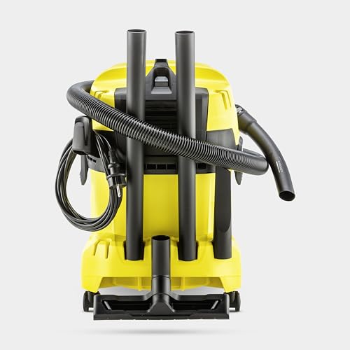 Kärcher Aspiradora en seco y húmedo WD 4 V-20/5/22, Potencia: 1000 W, depósito de plástico: 20 l, Manguera aspiración: 2,2 m, función soplado, Boquilla para Suelos y Ranuras, Bolsa Filtro de Fieltro