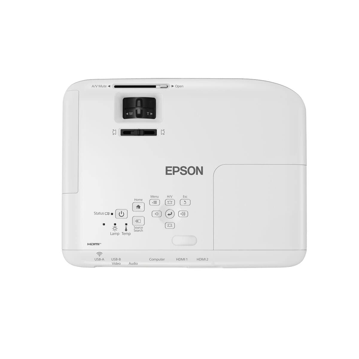 Epson EB-FH06 - Proyector Full HD 1080p, 3500 lúmenes, Contraste 16.000:1, Lámpara Larga Duración 12.000 horas, Pantalla Hasta 330 pulgadas, Tecnología 3 LCD