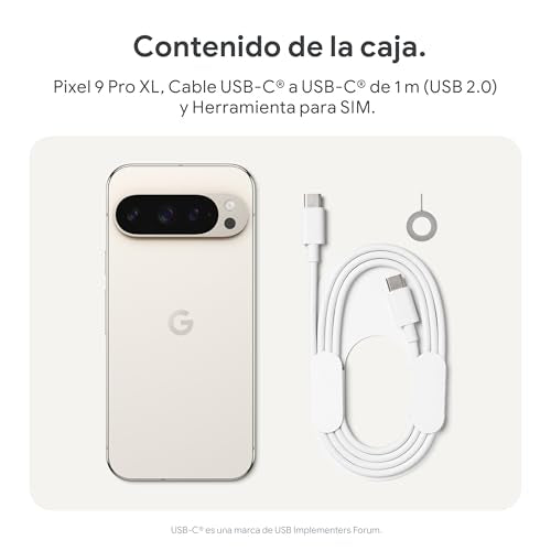 Google Pixel 9 Pro XL - Smartphone Android Desbloqueado con Gemini, Sistema de cámara Trasera Triple, batería con una autonomía de 24 Horas y Pantalla Super Actua de 6,8" - Verde liquen, 512GB