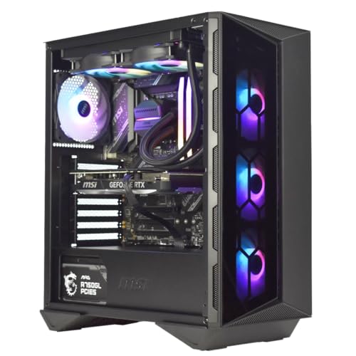 M.Red PC Gamer Powered by MSI CBT012-04 - Procesador Intel Core i5-14600KF, GeForce RTX 4070, 32 GB DDR5, 1 TB SSD NVMe, Windows 11 Familia