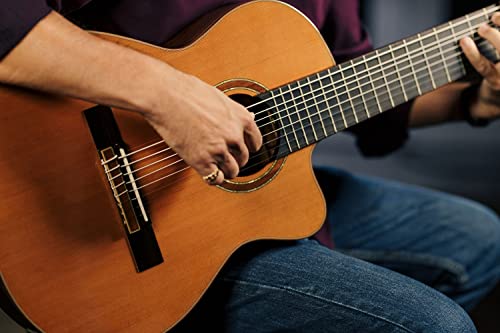 ORTEGA Performer Series Classical Guitar 44 8 String Cedro natural y funda RCE159-8