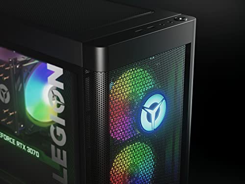 Lenovo Legion T5 Gen 7 - Ordenador de Sobremesa Gaming (Intel Core i7-12700F, 1TB SSD, RAM 16GB, NVIDIA GeForce RTX 3070-8GB, Sin Sistema Operativo) Negro - Teclado QWERTY Español