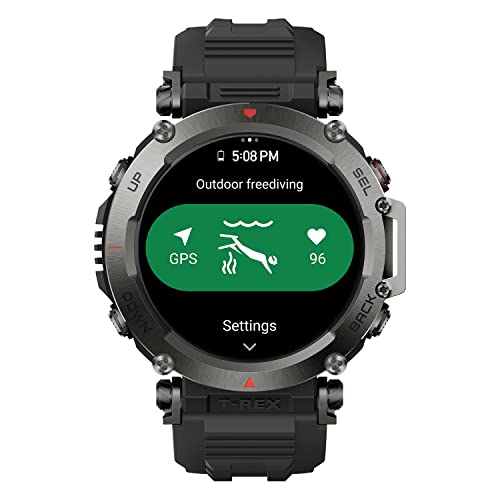 Amazfit T-Rex Ultra 47mm SmartWatch Reloj Deportivo Premium Multideporte con GPS Navegación en Tiempo Real Ejercicio de Fuerza 160+ Modos Deportivos Frecuencia cardíaca Monitoreo SpO2
