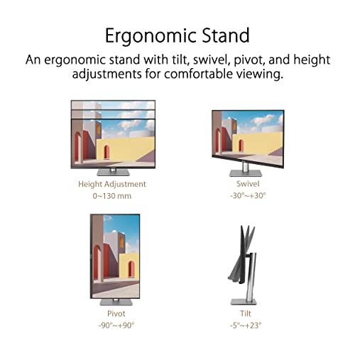 ASUS ProArt Display PA329CRV - Monitor Profesional de 31.5 Pulgadas, IPS, 4K UHD 3840 x 2160, 98% DCI-P3, Calman, USB-C 96 W, VESA DisplayHDR 400, Soporte ergonómico, sostenibilidad ecológica