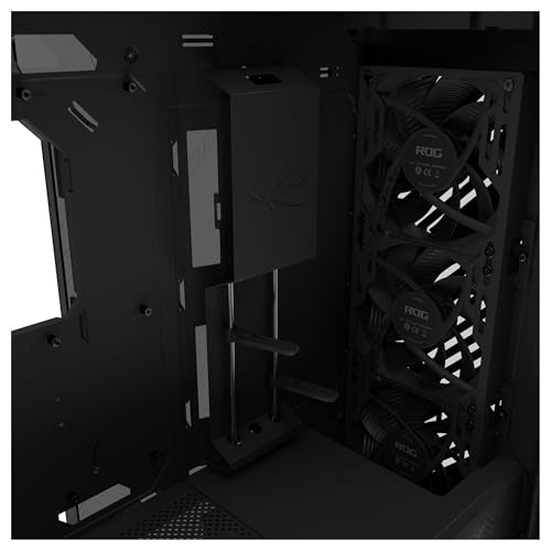 ASUS ROG Strix Helios II GX601S - Chassis EATX Gaming de Aluminio, diseño de Rejilla de Diamantes, 4 Ventiladores, gestión vertátil de Cables, Controlador ARGB, USB-C, Correas de Transporte - Negro