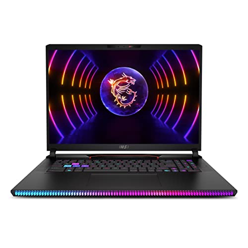 MSI Raider GE78HX 13VI-201ES - Ordenador portátil Gaming 17" QHD+(2560x1600), 240Hz (i7-13700HX, 32GB RAM, 1TB SSD, RTX 4090 16GB, Windows 11 Home Advanced) Black - Teclado QWERTY español