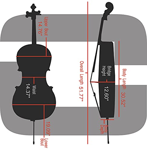 Crossrock Funda de fibra de vidrio con ruedas, se adapta a 4/4 de tamaño completo, incluye bolsa acolchada para música, 3 asas, correas de hombro extraíbles, cerradura de combinación, color blanco