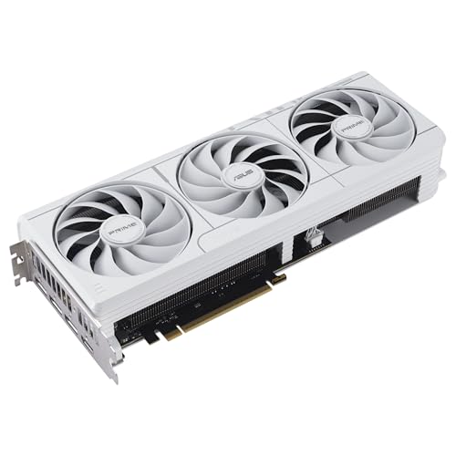 ASUS Prime GeForce RTX 5070 12 GB GDDR7 White OC Edition Tarjeta gráfica Compatible con SFF (PCIe 5.0, 12 GB GDDR7, HDMI/DP 2.1, 2,5 Ranuras, Ventiladores Axial-Tech, BIOS Dual)